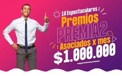 Fonaviemcali trae para ti la campaña «Premia2» con increíbles premios de $1.000.000 de pesos.